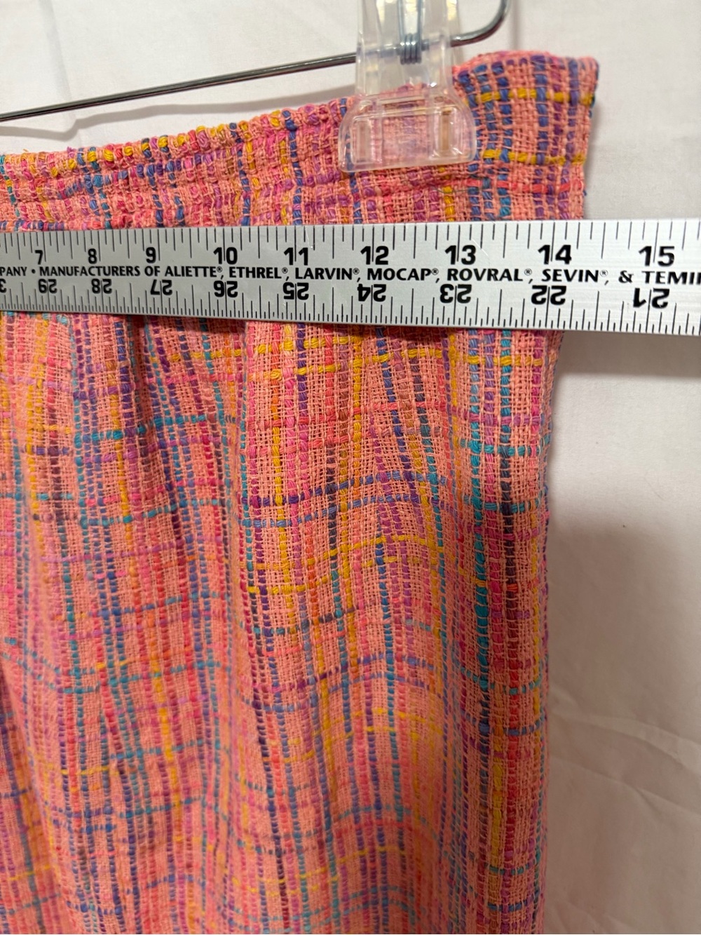 Anne Crimmins Pink Plaid Tweed Skirt Set - Picture 8 of 11